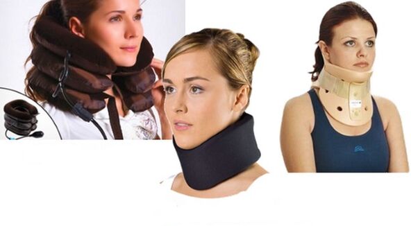 A type of cervical collar to relieve the symptoms of osteochondrosis