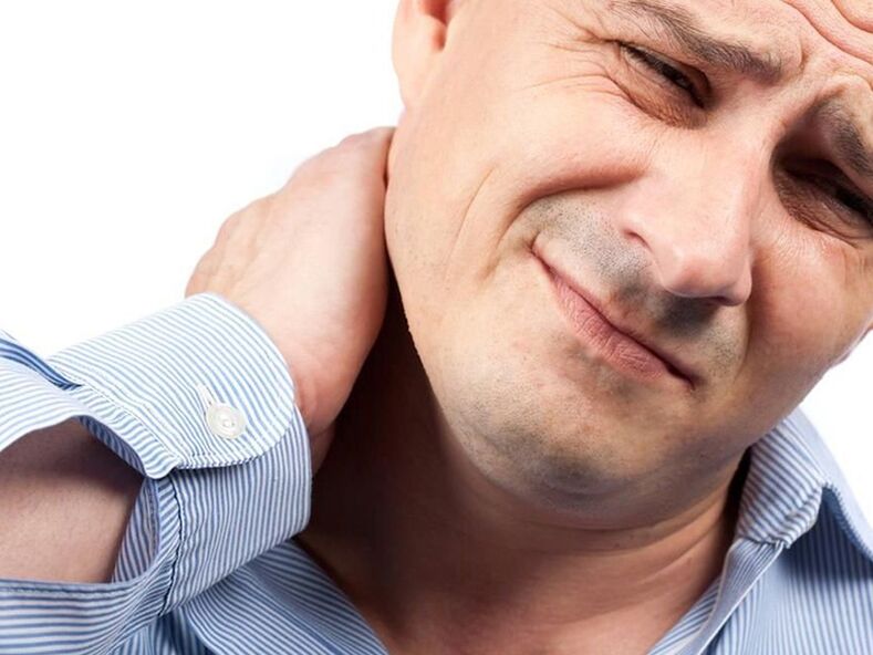 Severe pain in the neck indicates the third stage of cervical osteochondrosis